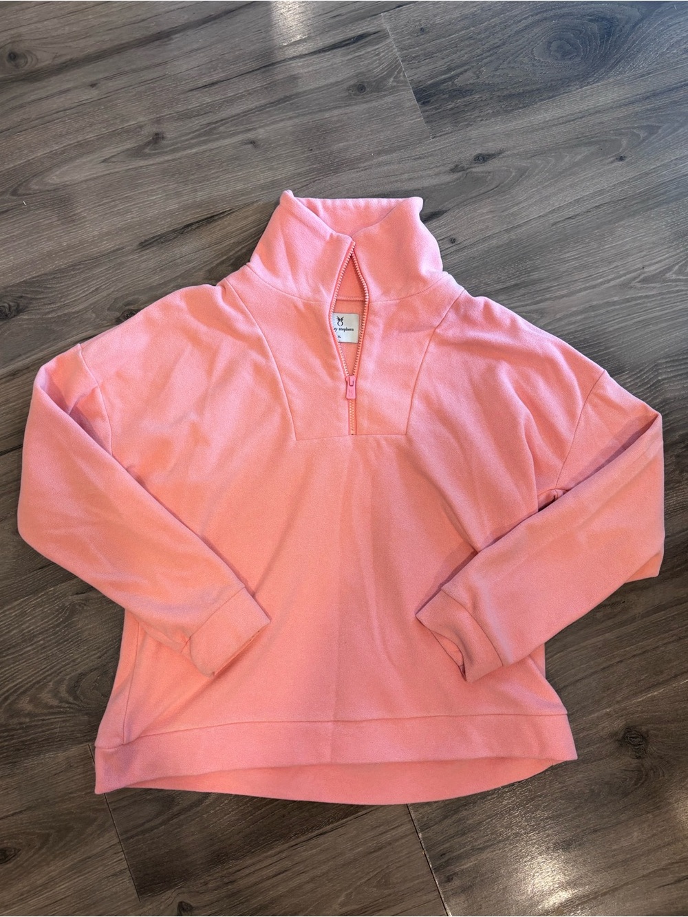 Dudley Stephens Pink Quarter-Zip Pullover
